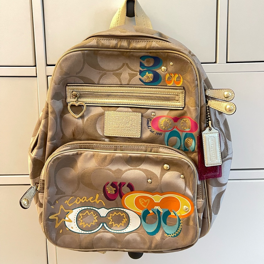 Coach | My Dream| Poppy Backpack | Multicolor Monogram